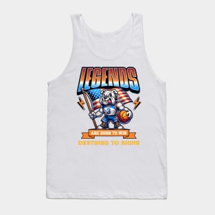 Basketball Art Legends Are Born To Win Tank Top